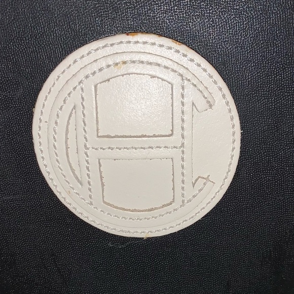 Women’s Black with White Trim Cole Haan Rubber Boots Size 7, Like New​​​​​​​​​ - Picture 2 of 7